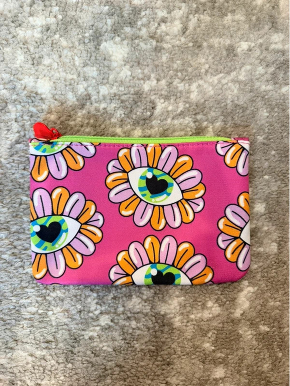 Pink small makeup pouch